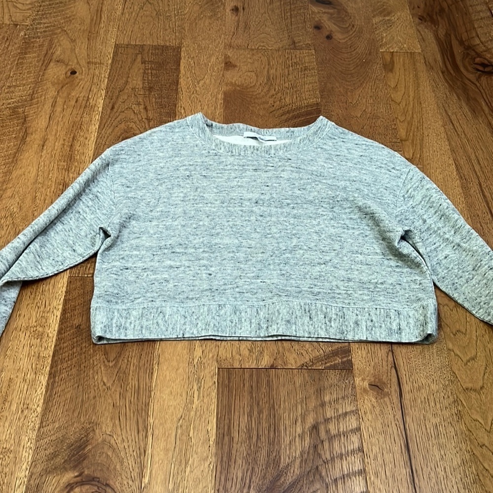 Derek Lam 10 Crosby Women’s Grey Cropped Sweatshirt Size 6